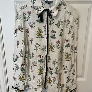 Topshop floral blouse